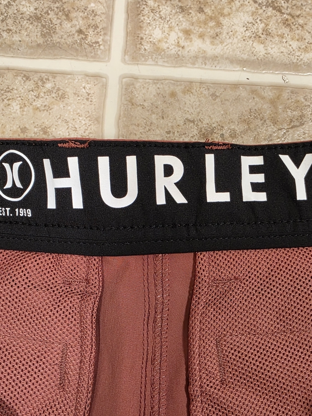 Hurley Hybrid Shorts Mens 30 Rust Orange Stretch Golf Casual 9” Inseam - Picture 5 of 9